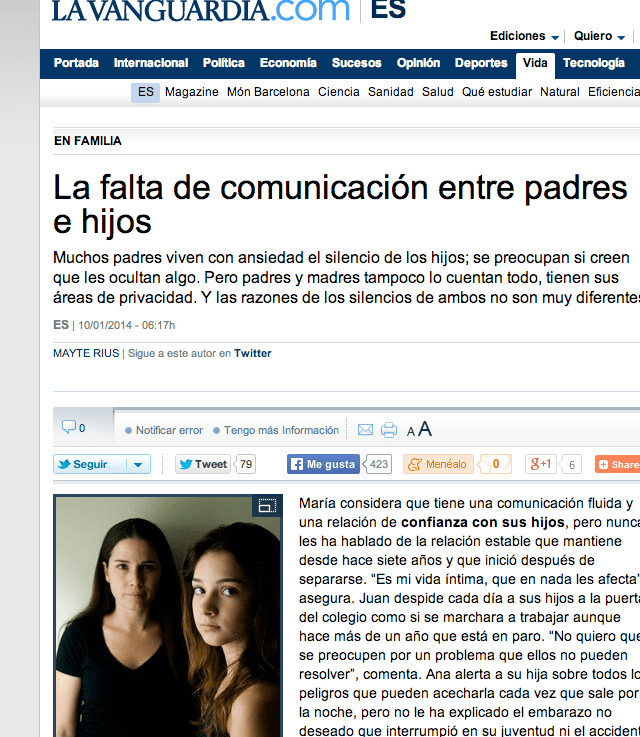 Comunicación entre padres e&nbsp;hijos