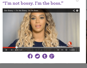 BAN BOSSY BEYONCÉ