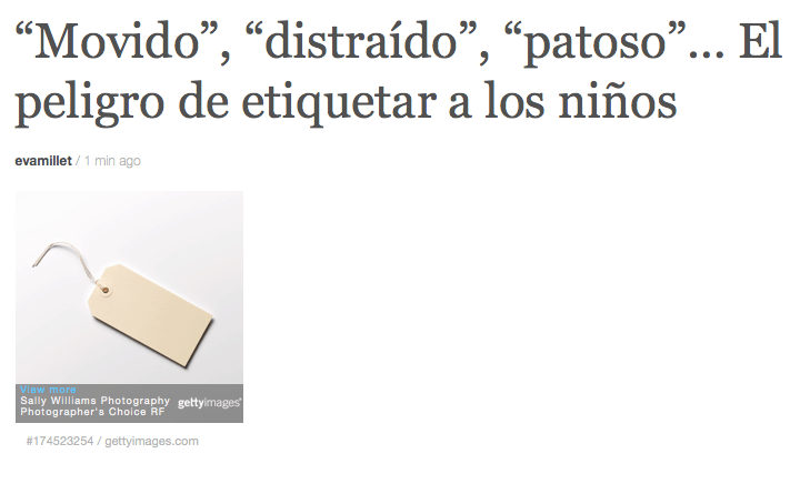 «Movido», «distraído», «patoso»… El peligro de etiquetar a los&nbsp;niños