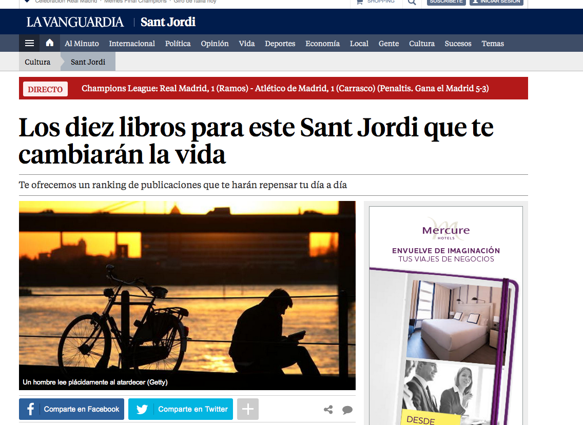 la vanguardia SANT JORDI