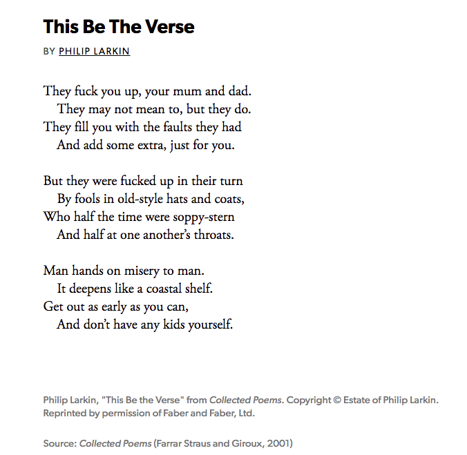 YA NOS AVISÓ UN POETA: LA FAMILIA PUEDE&nbsp;JODERTE.