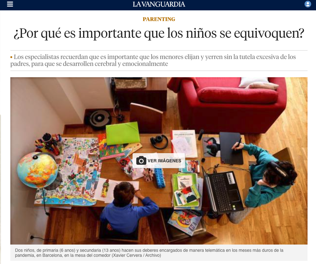 EQUIVOCARSE: una experiencia clave para los&nbsp;hijos.