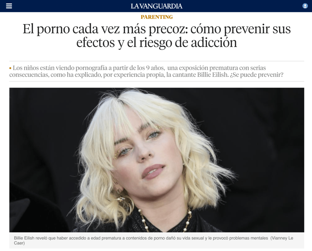 PORNO PRECOZ: una anormalidad que se puede&nbsp;prevenir.