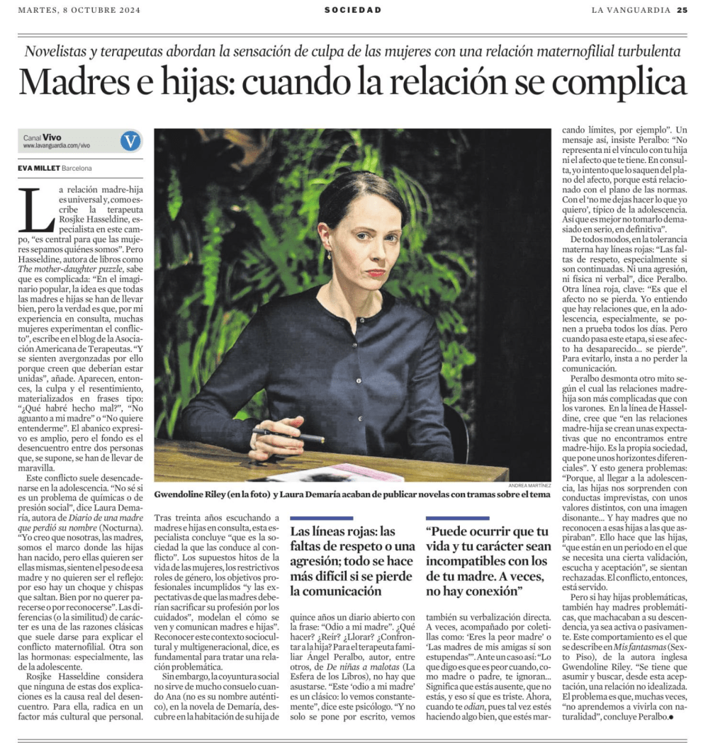 MADRES E HIJAS, CUANDO LA ARMONÍA NO ES POSIBLE.